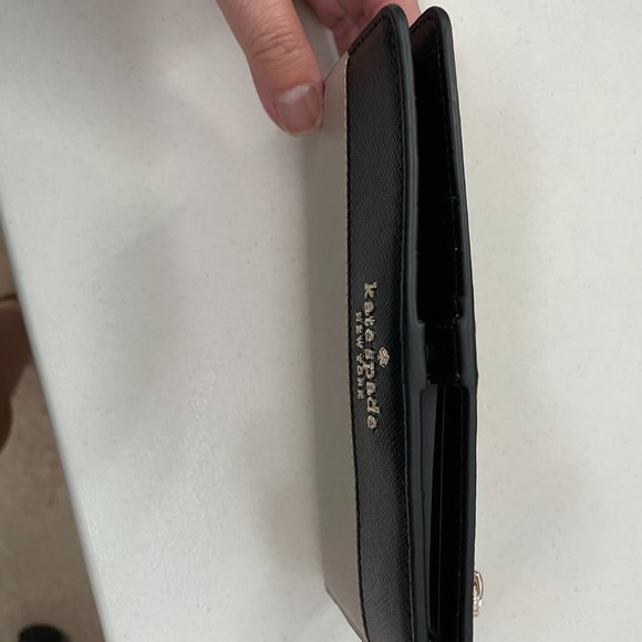 Kate Spade large slim bifold wallet-Staci colorblk - Picture 4 of 6